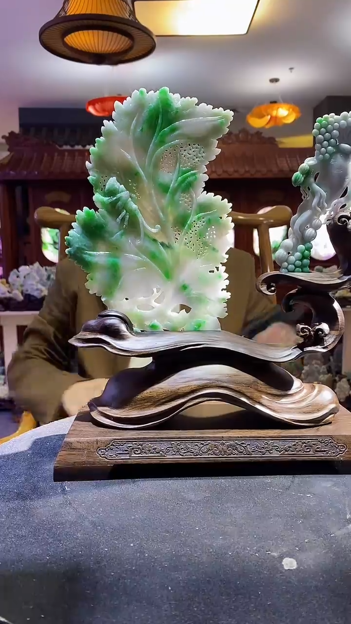 未镶嵌定制翡翠03/1225/W/叶子