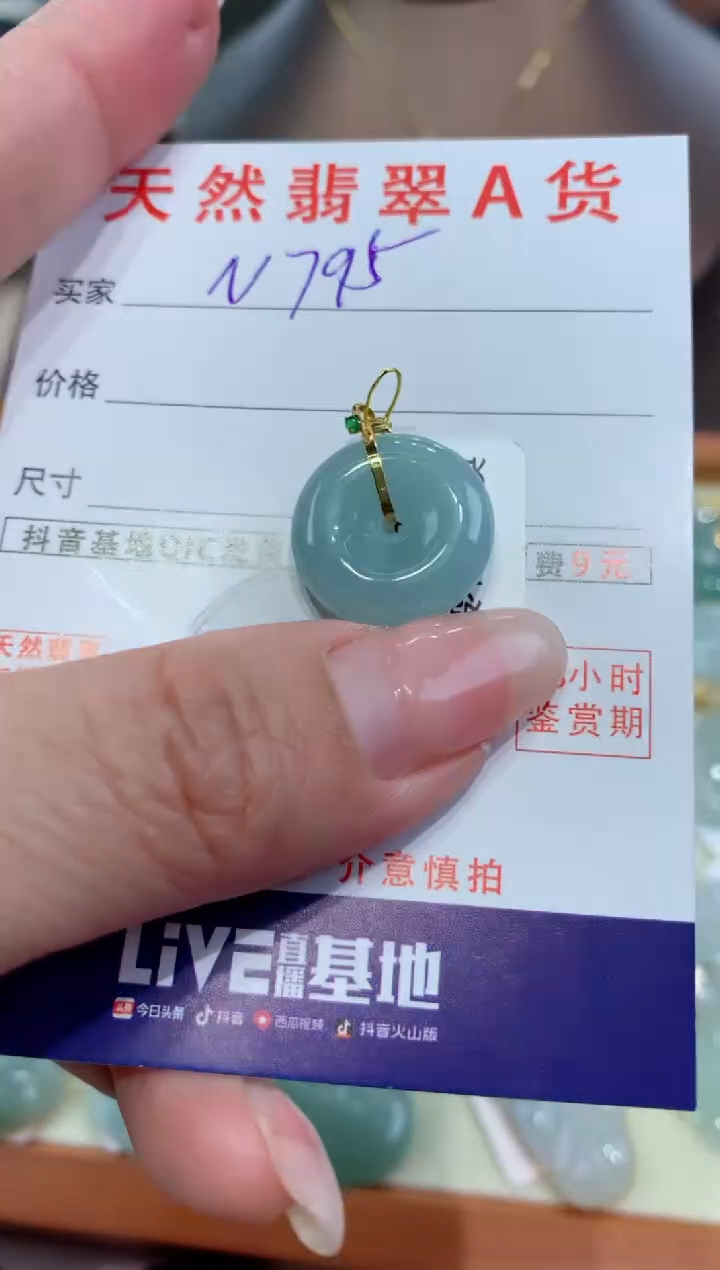 【闪购商品】翡翠颈饰未镶嵌天然翡翠A货挂件