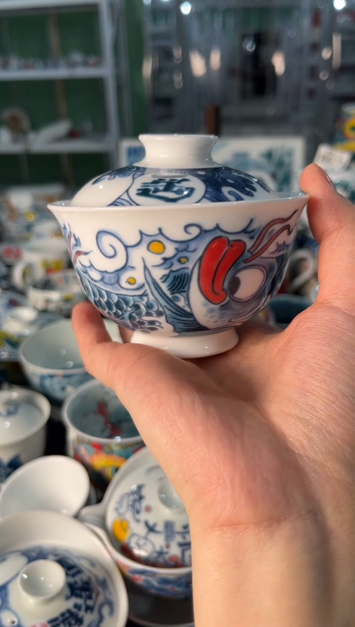 陶瓷昨明景德镇陶瓷：盖碗
