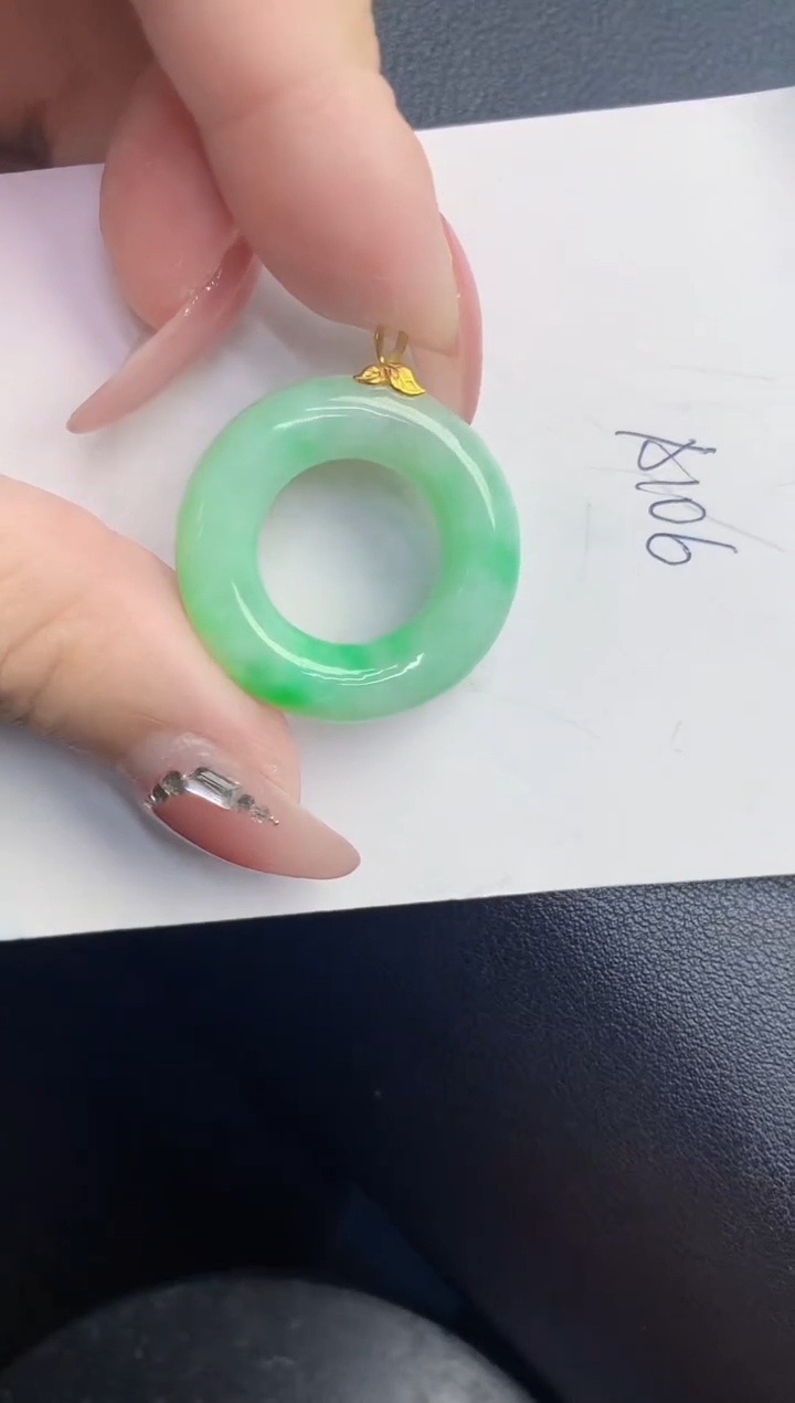 【闪购商品】翡翠颈饰18K金镶嵌000000000