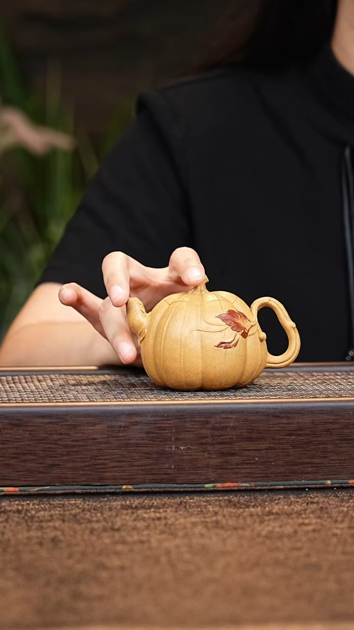 茶壶紫砂小鱼PHD贡段  南瓜 200cc
