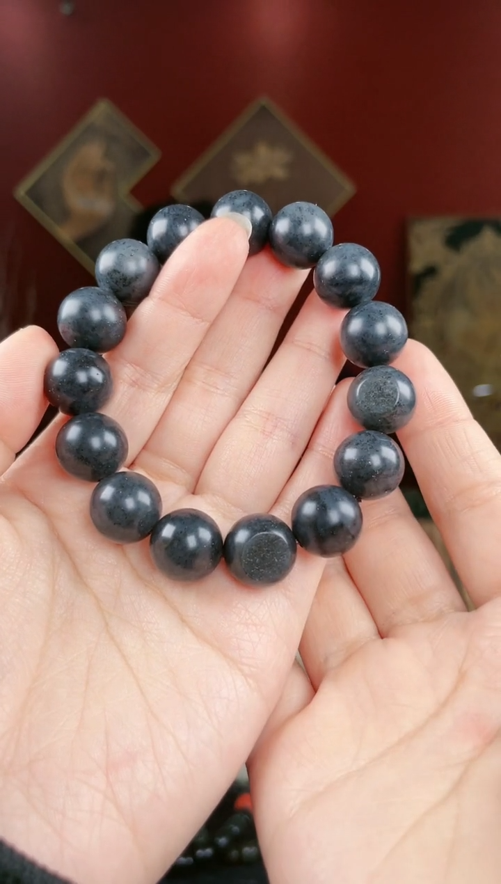 【闪购商品】和田玉手串未镶嵌青花卡14