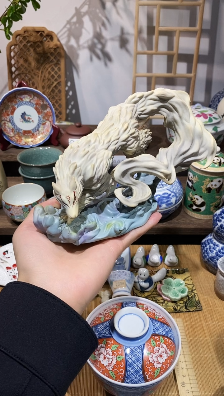 瓷片夏目友人帐一番赏摆件