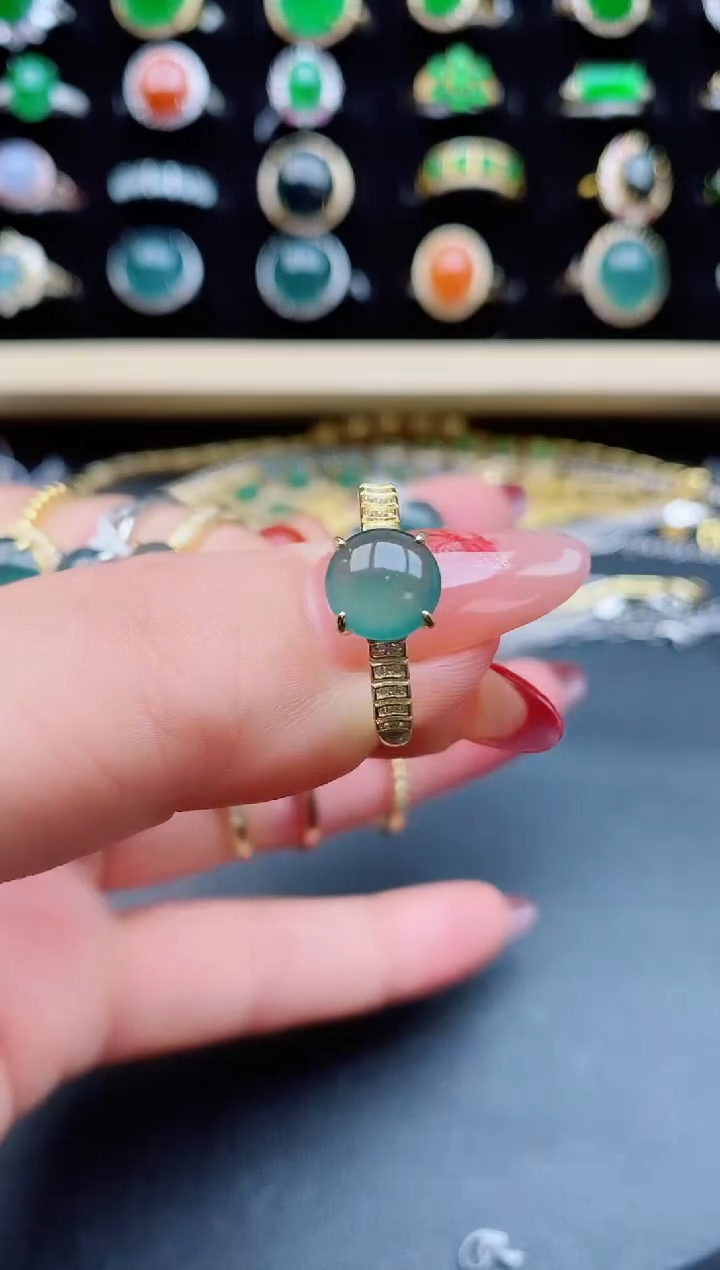 【闪购商品】翡翠戒指银S925镶嵌321321