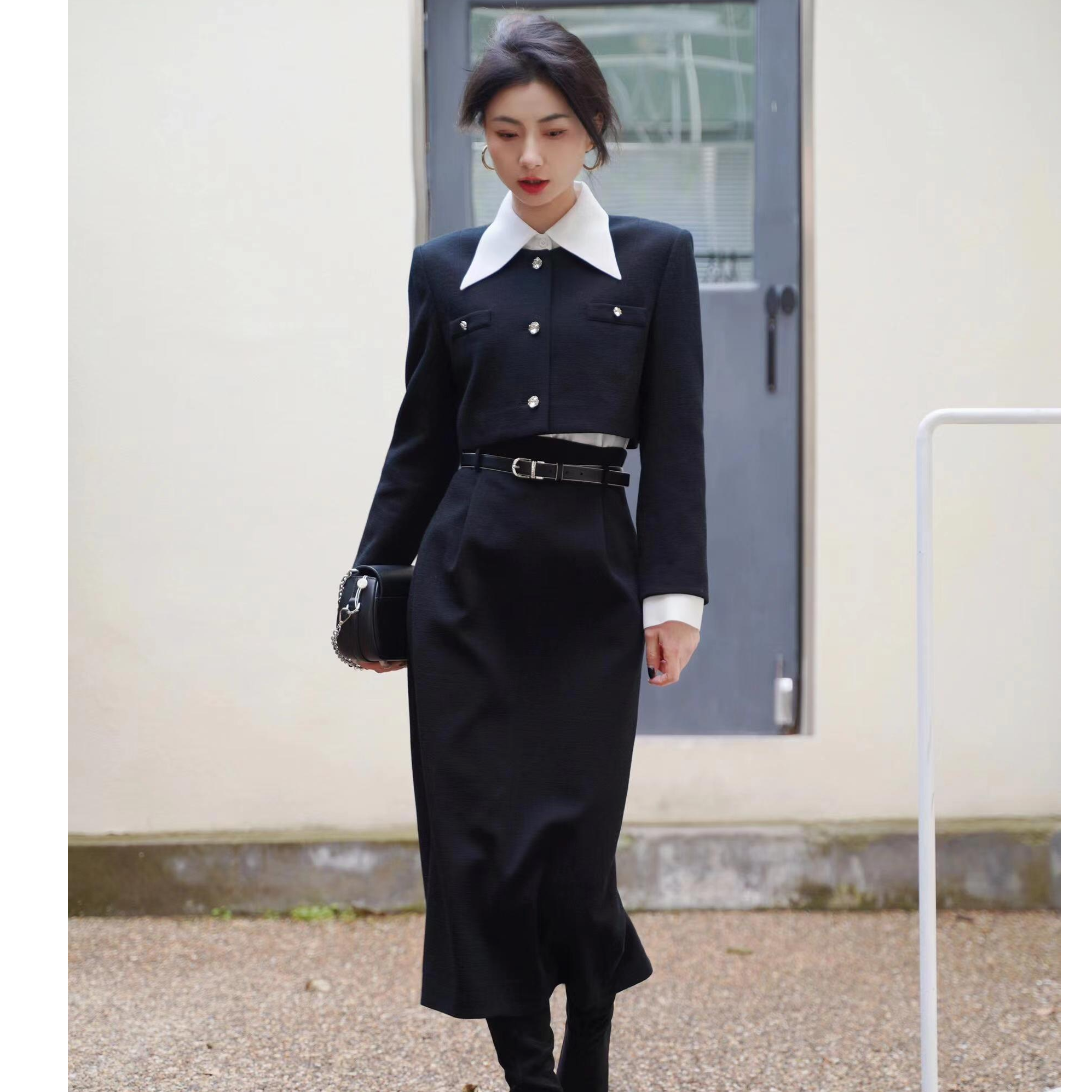 【高定】ELLASSAY歌力思欧若智性风新款时尚气质连衣裙EWF351Y01100