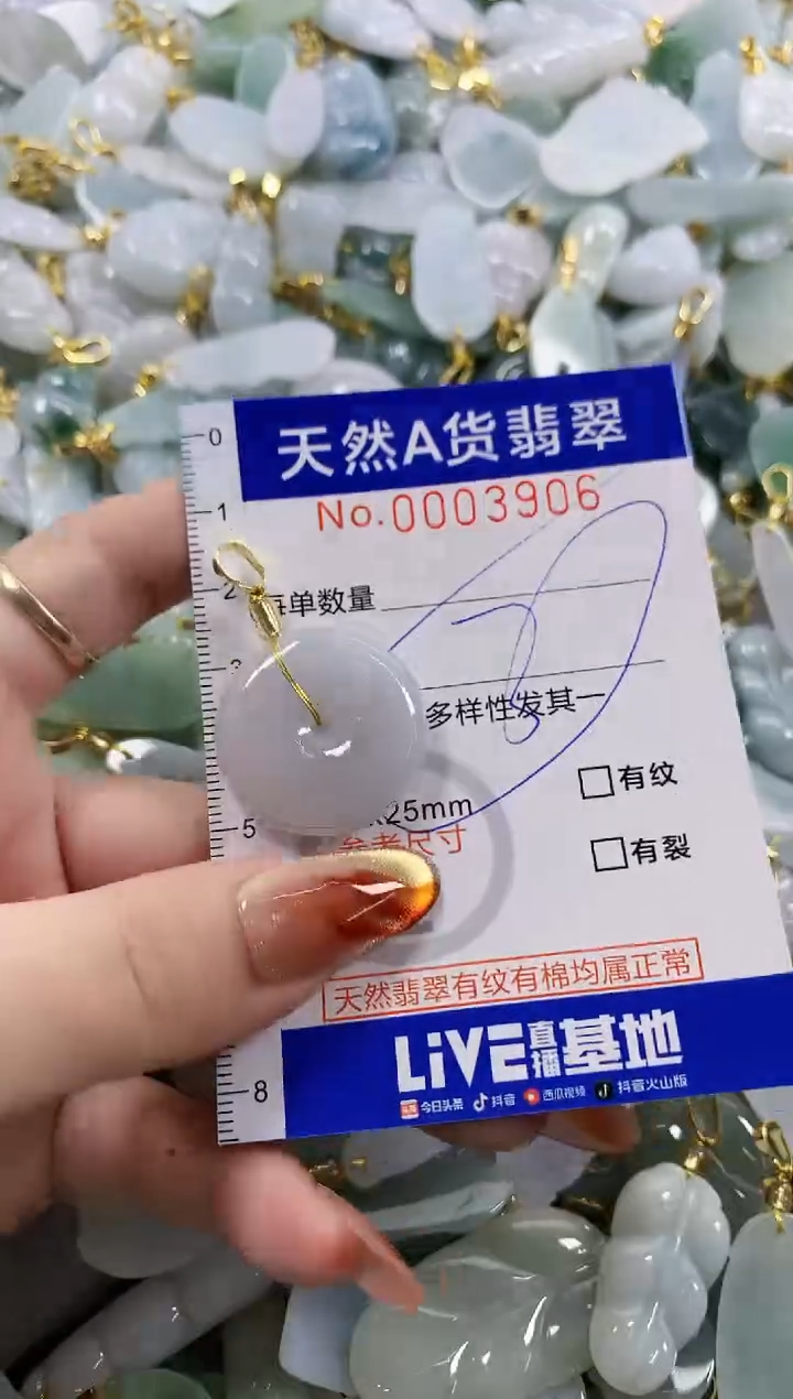 颈饰未镶嵌翡翠天然A货翡翠