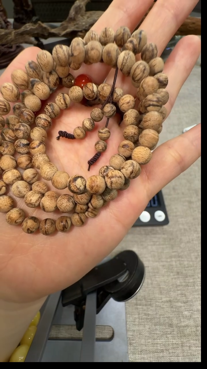 【闪购商品】沉香手串虎斑棋6mm念珠10.4g