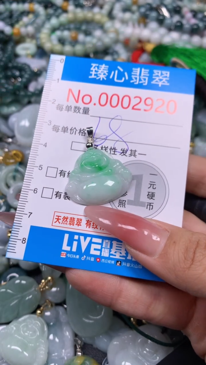 【闪购商品】翡翠颈饰未镶嵌含绳0002920