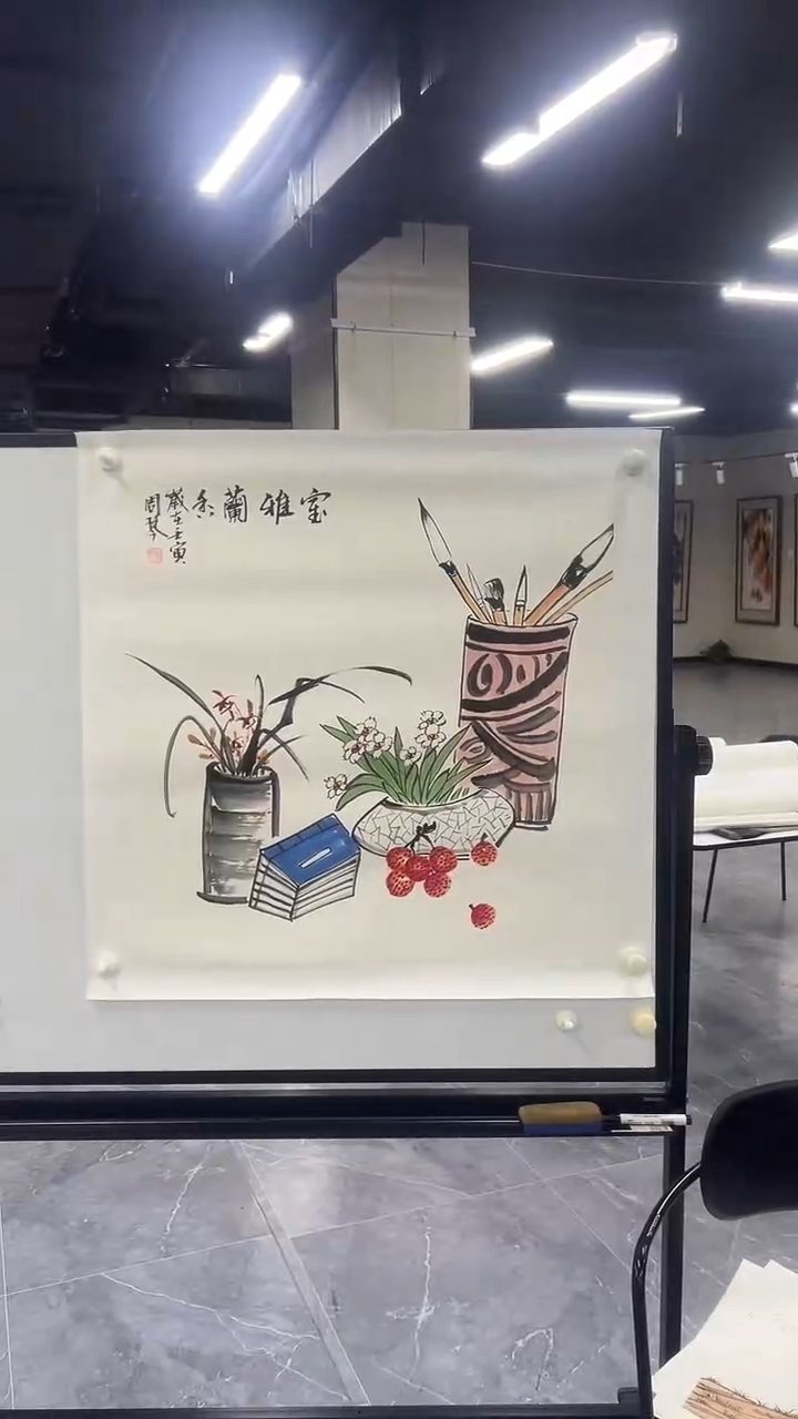 国画室雅兰香手绘作品