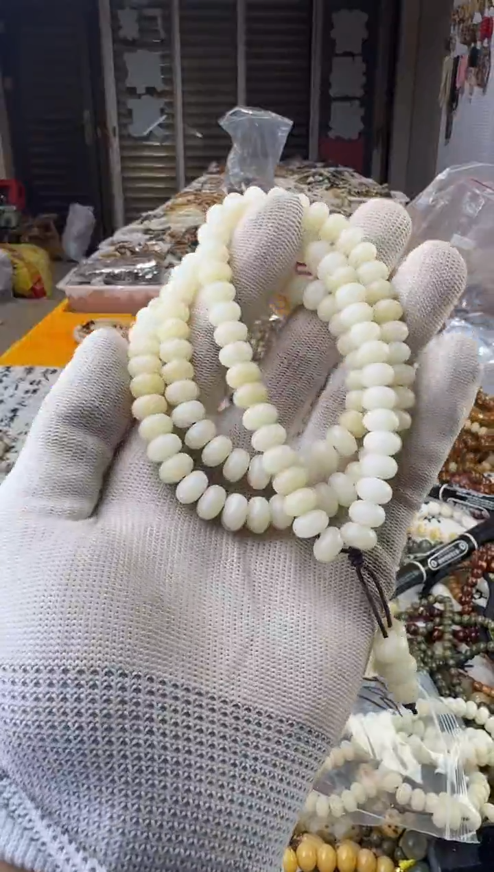 【闪购商品】菩提根/象牙果手串409-白色多圈菩提