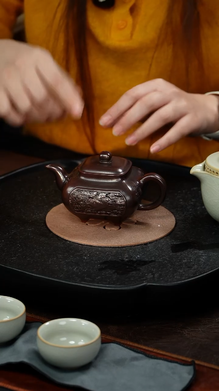 茶壶紫砂丁雪英 传炉49 古铜御砂 170毫升