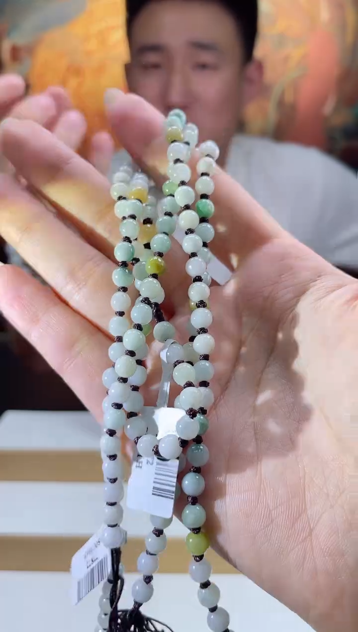 翡翠未镶嵌颈饰多样性发其一珠链5