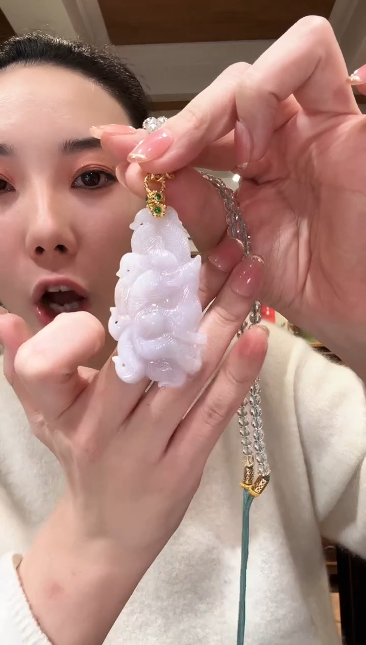 【闪购商品】翡翠颈饰未镶嵌国风