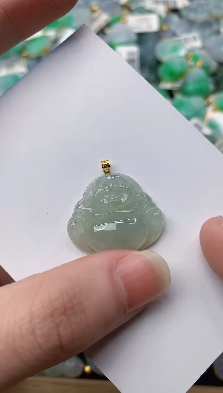 【闪购商品】翡翠颈饰18K金镶嵌74..........