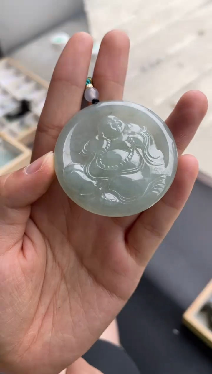 吊坠(不含链)未镶嵌翡翠天然缅甸A货翡翠