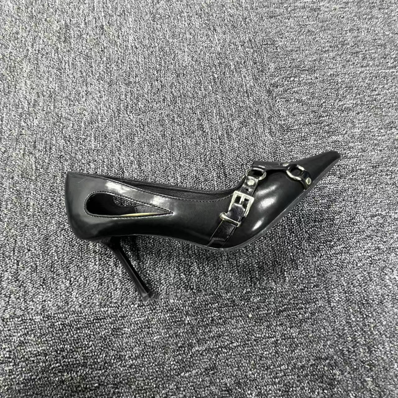 2025新款女鞋（601-650）高跟鞋气质时尚百搭性感女士黑色细跟尖头