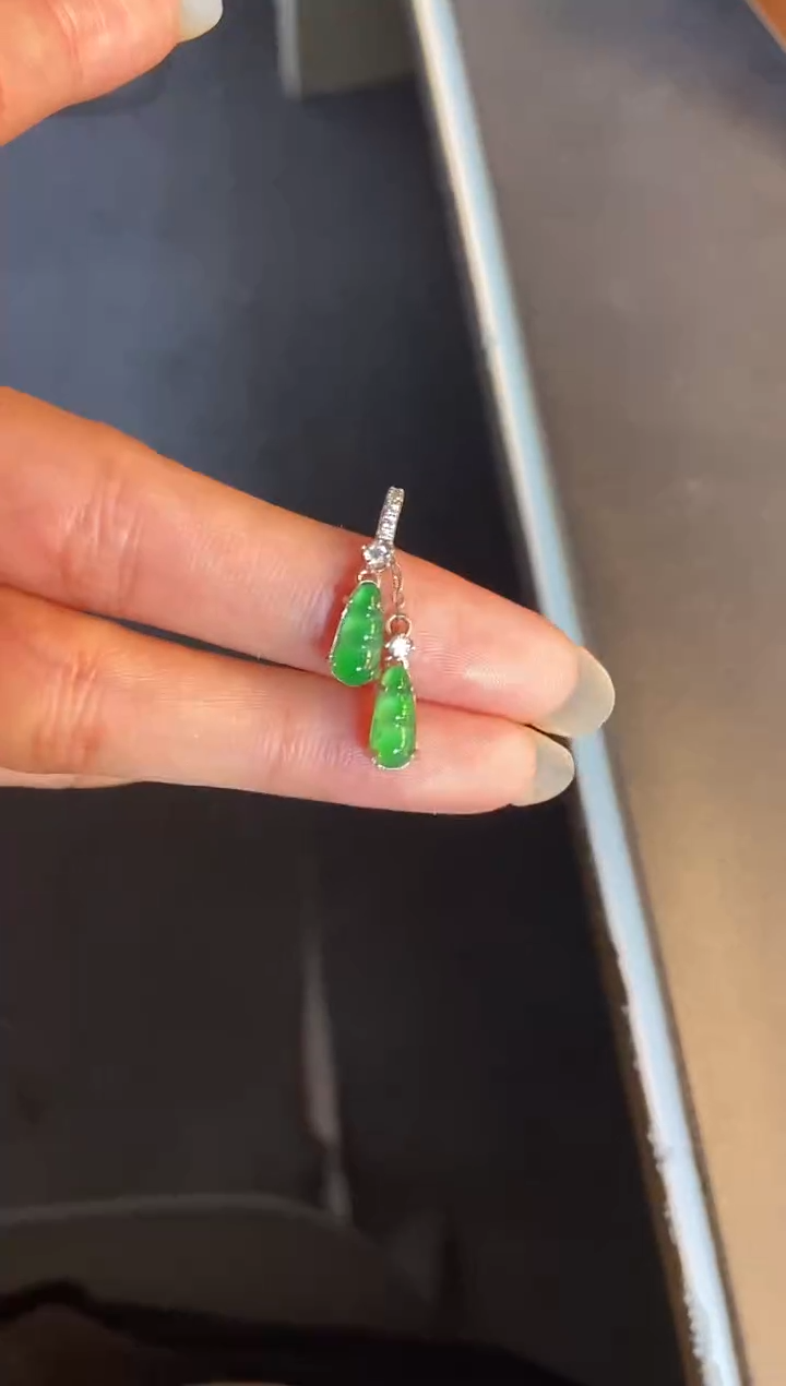 吊坠(不含链)银S925镶嵌翡翠1
