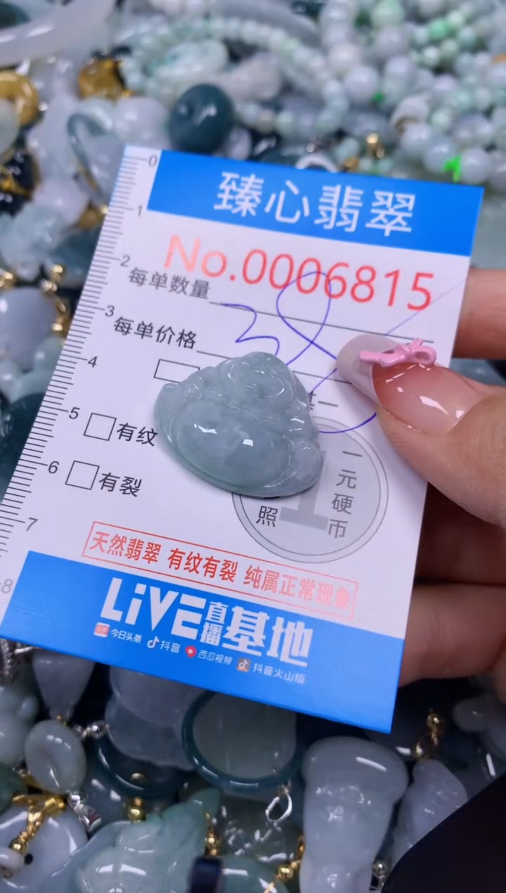 【闪购商品】翡翠颈饰未镶嵌含绳0006815