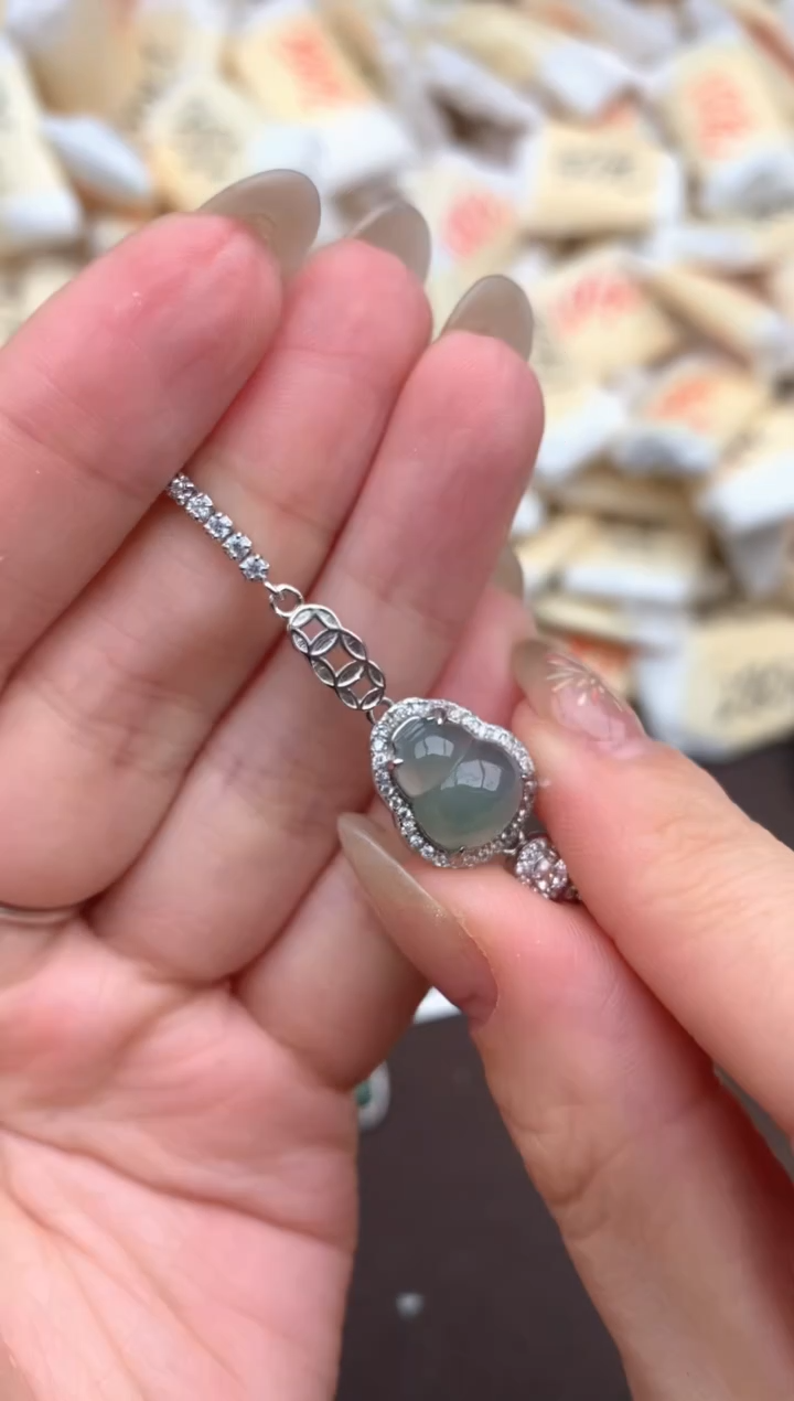 【闪购商品】翡翠挂件银S925镶嵌—