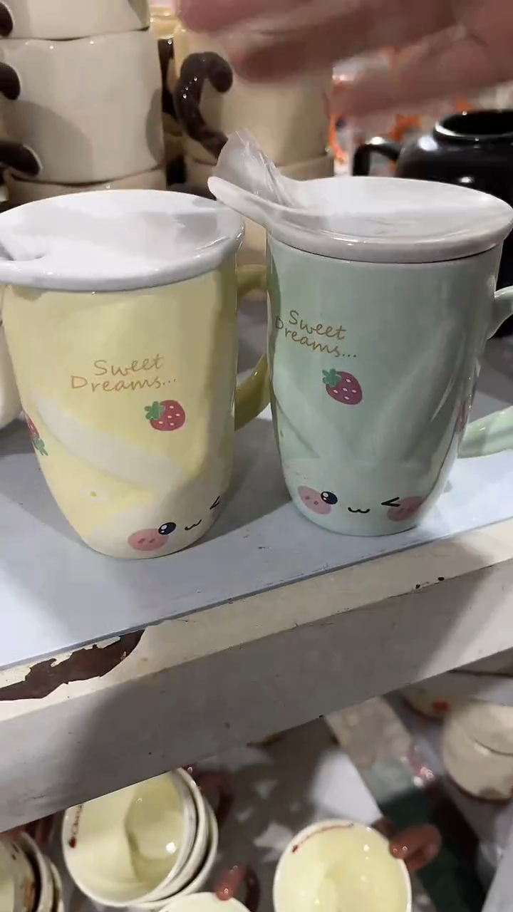 陶瓷手柄款家湖高温陶瓷杯 微瑕