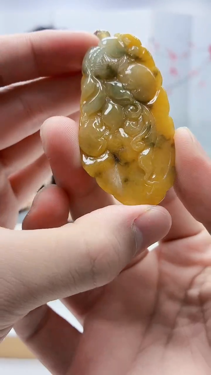 未镶嵌定制翡翠5176bb-毛货挂件56