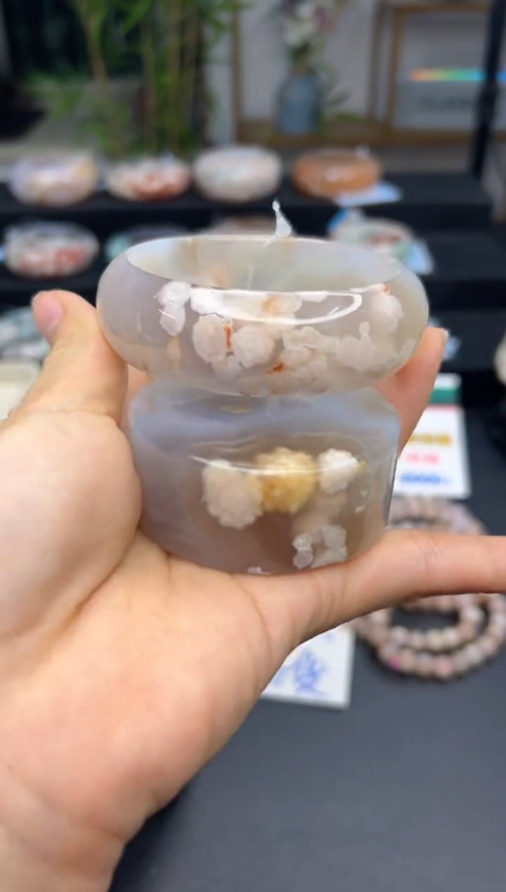 【闪购商品】石英质玉手镯未镶嵌A1093(58圈赠送镯心)