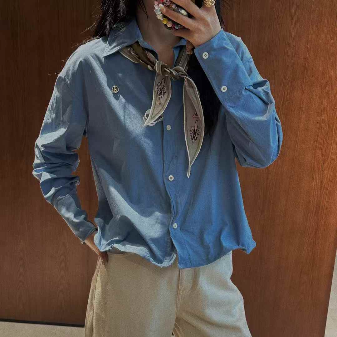 GUDDLABB鱼骨造型衬衫LAB051A41