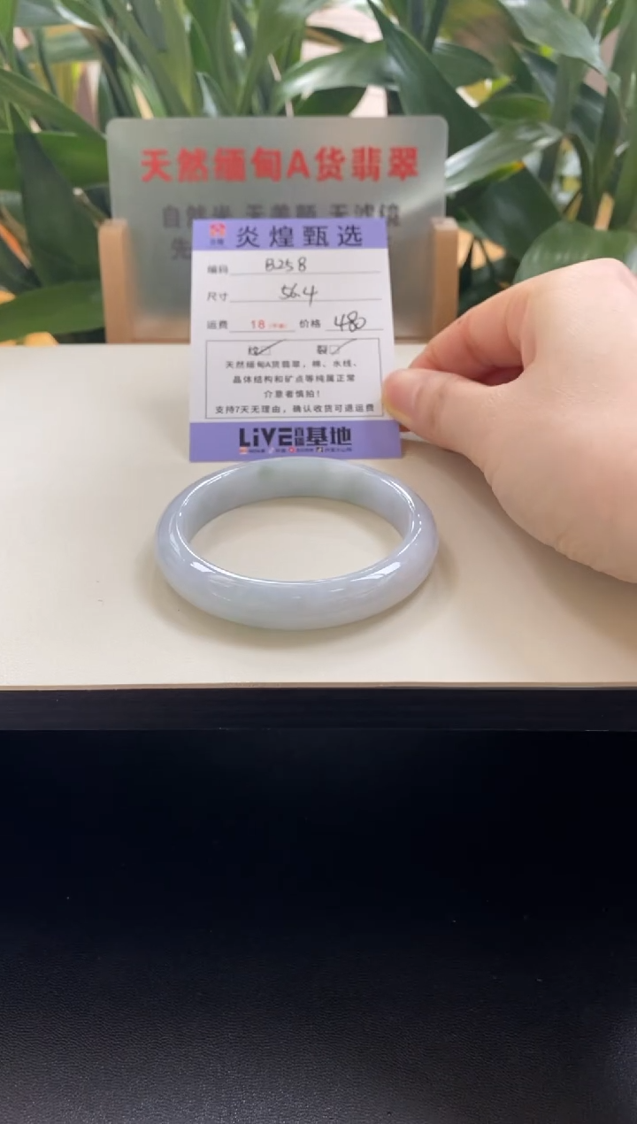 未镶嵌手镯翡翠圈口56.5编码b258