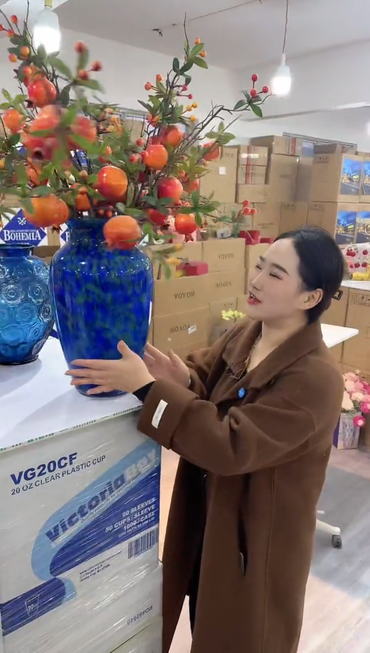 【闪购商品】无铅玻璃玖月花器E-品10