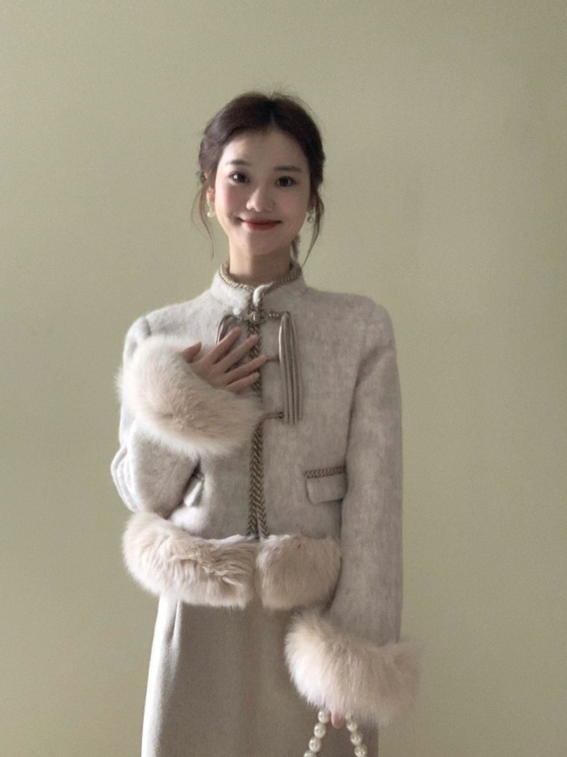 小香风套装女秋冬季小个子气质短外套半身裙子高级感小洋装两件套