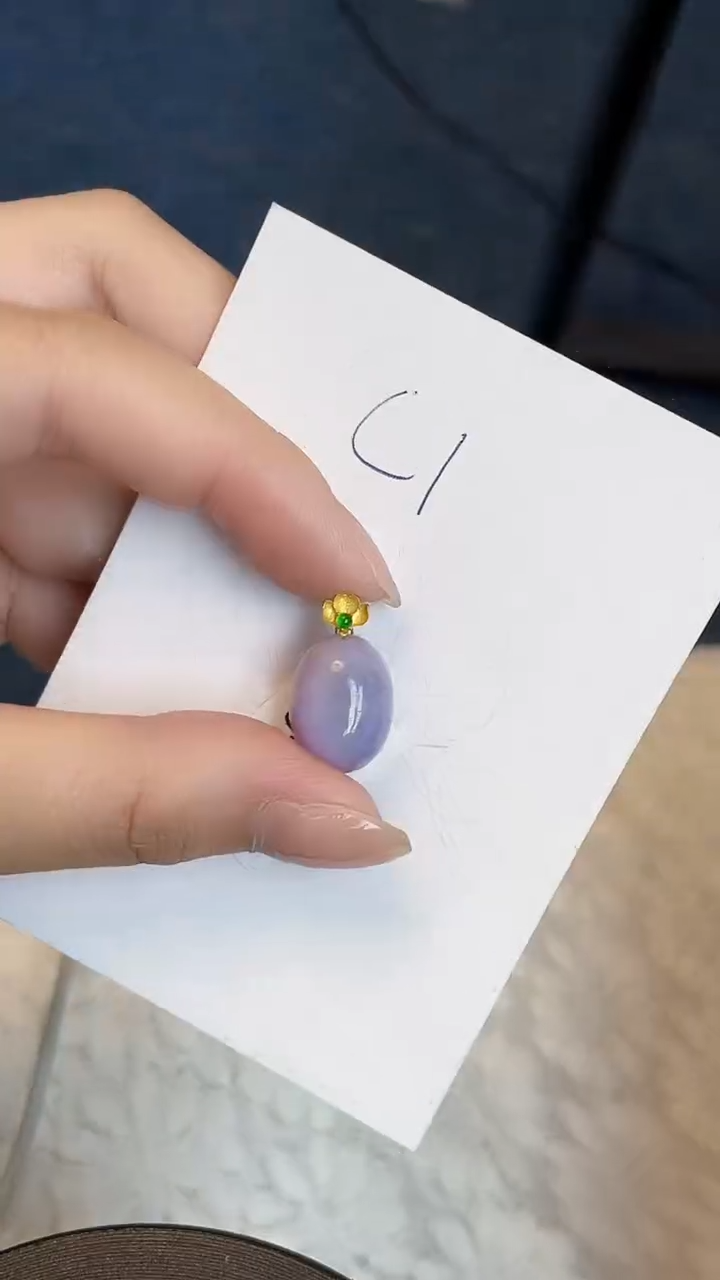 【闪购商品】翡翠颈饰18K金镶嵌0000000000