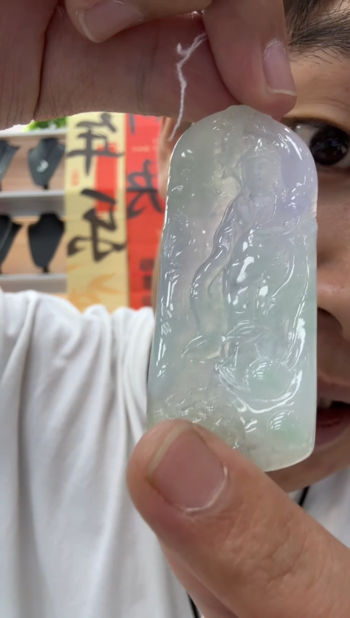 【闪购商品】翡翠颈饰未镶嵌天然翡翠A货孤品一件