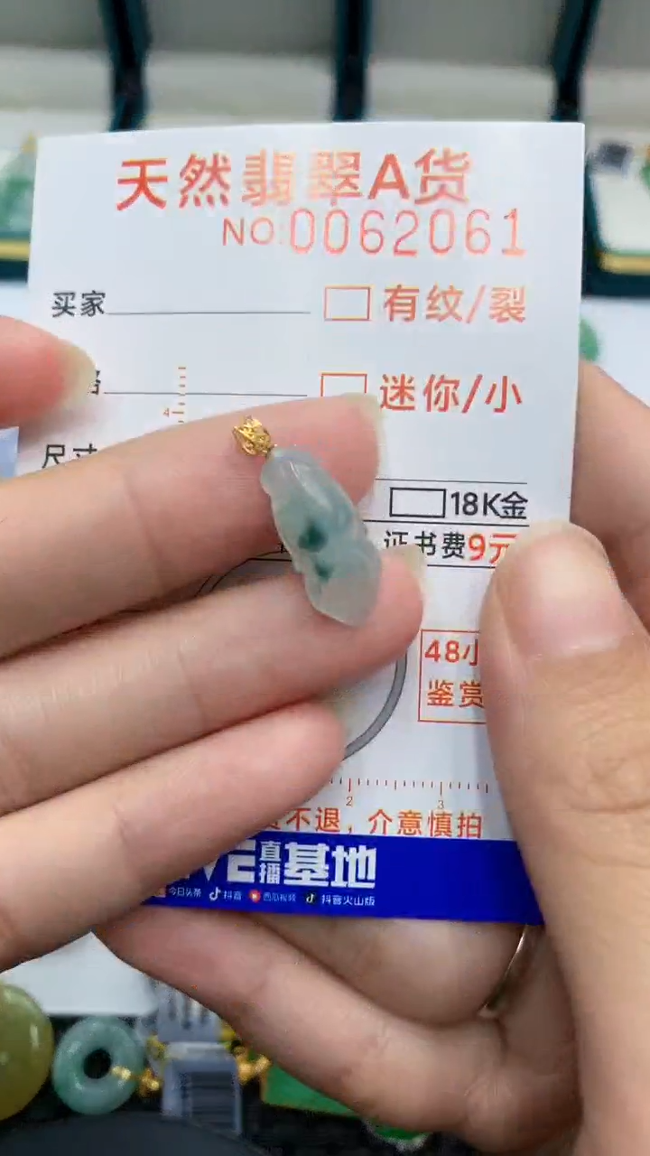 【闪购商品】翡翠颈饰18K金镶嵌            8