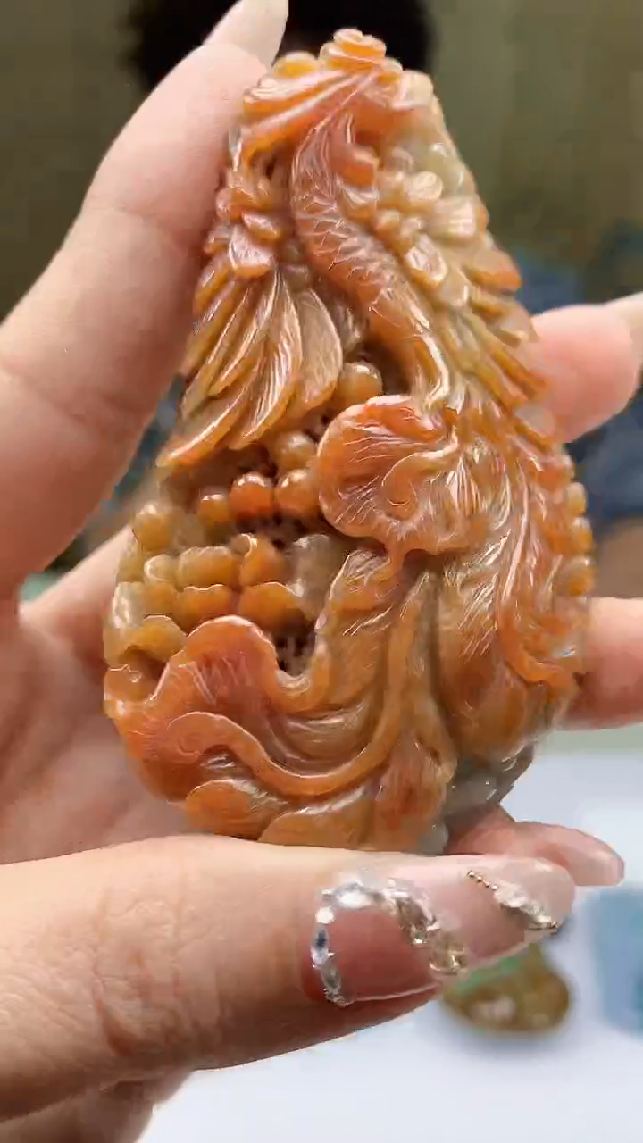 【闪购商品】定制翡翠未镶嵌4688ty-毛货挂件326