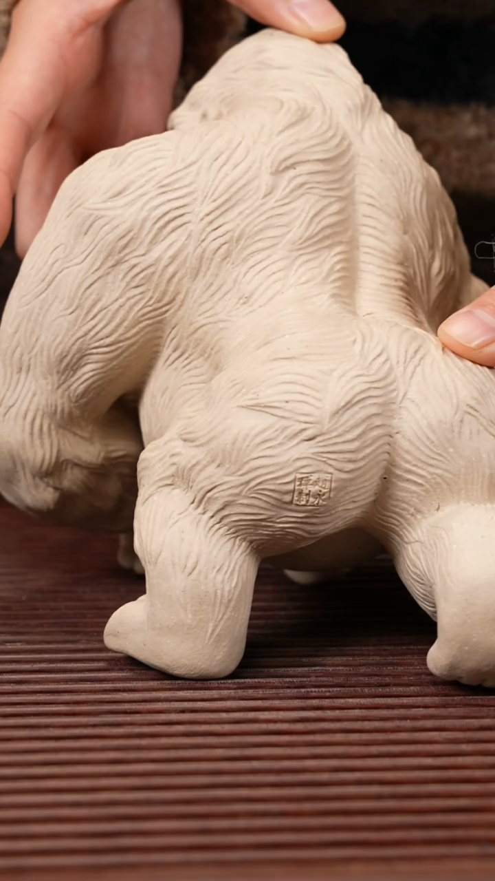 【闪购商品】紫砂茶宠金刚（白玉段