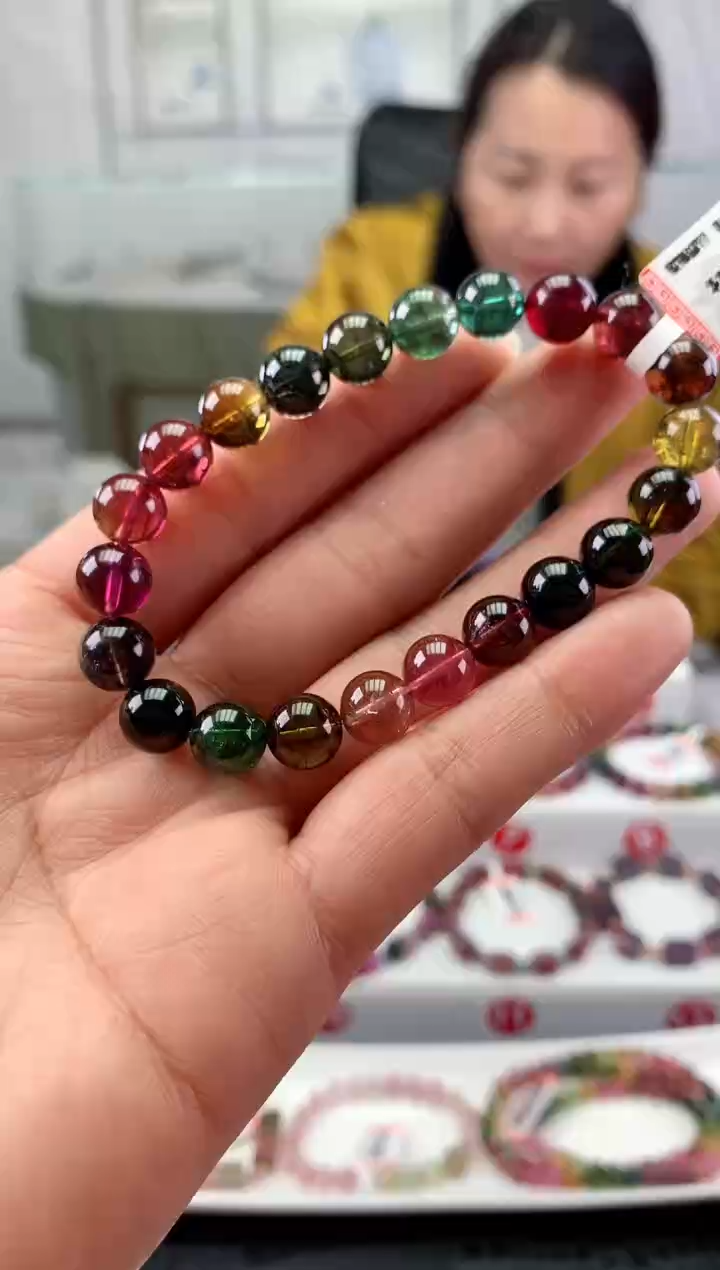 未镶嵌手串碧玺多样性发一条