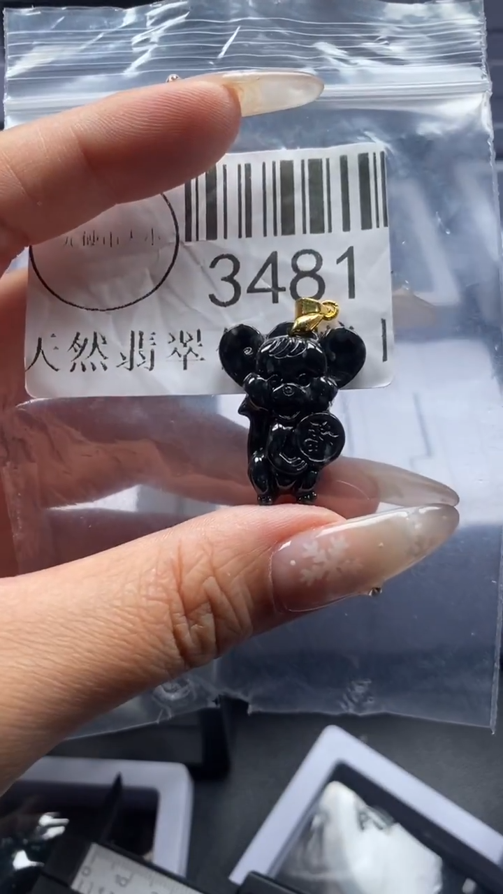 颈饰未镶嵌翡翠3481