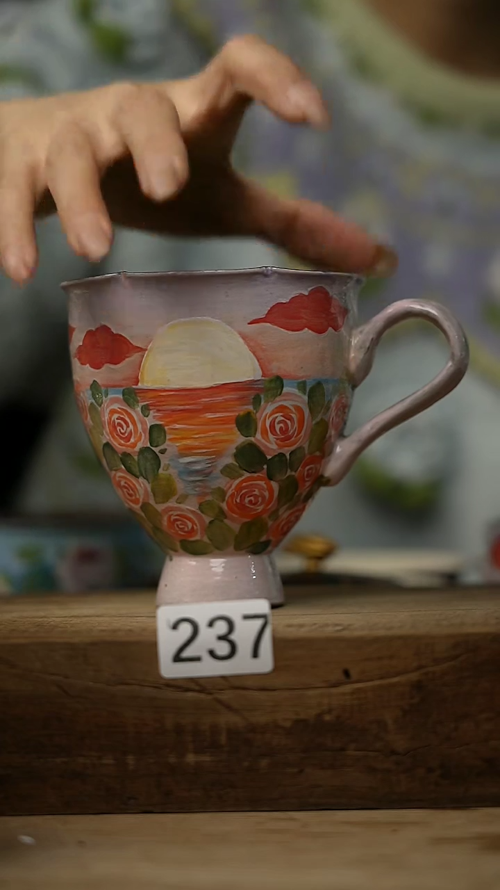 【闪购商品】瓷片油画风·彩绘·设计师石一款