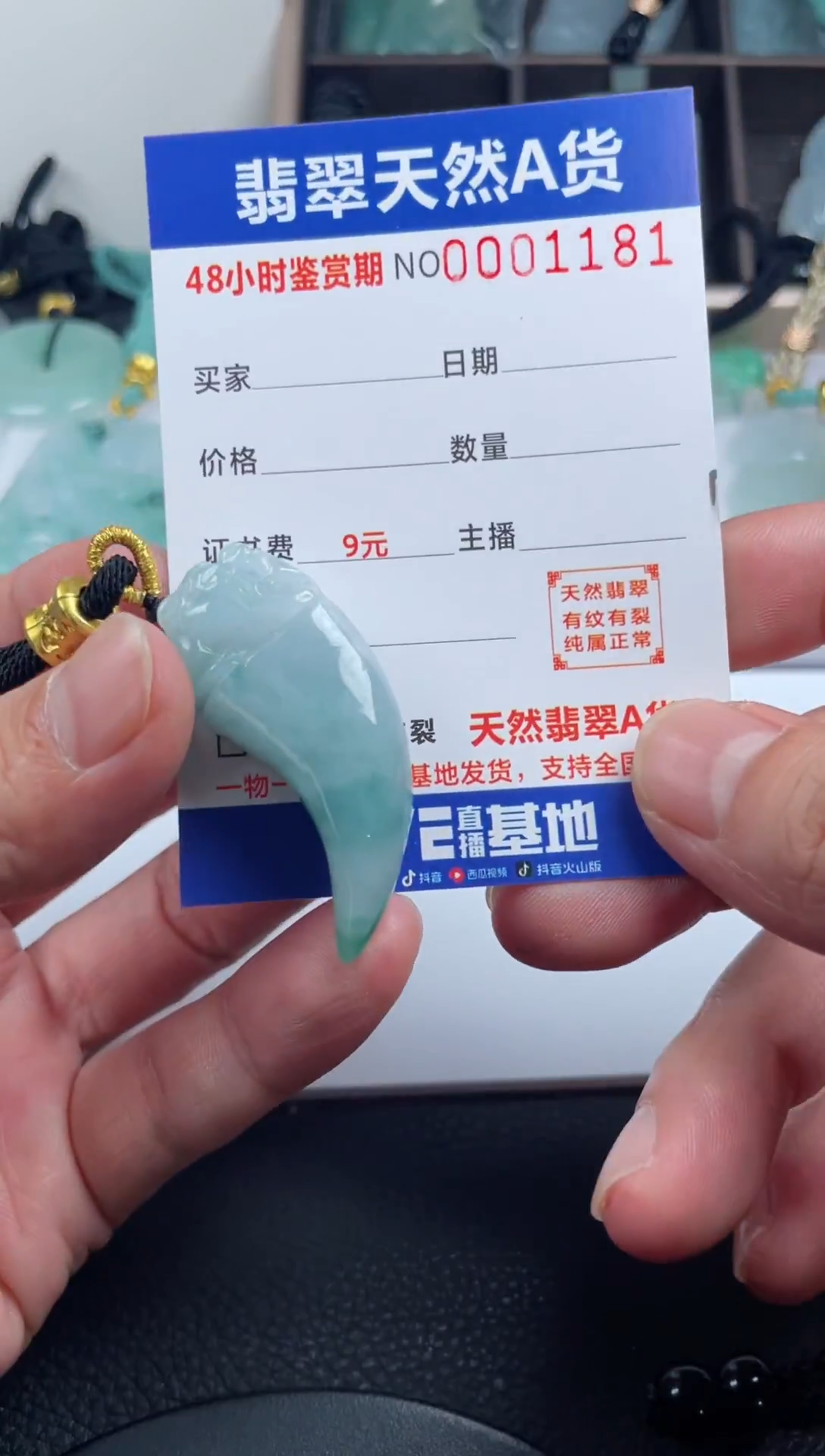 颈饰未镶嵌翡翠              