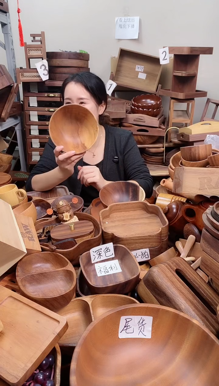 木 南美胡桃木碗16*7cm   A