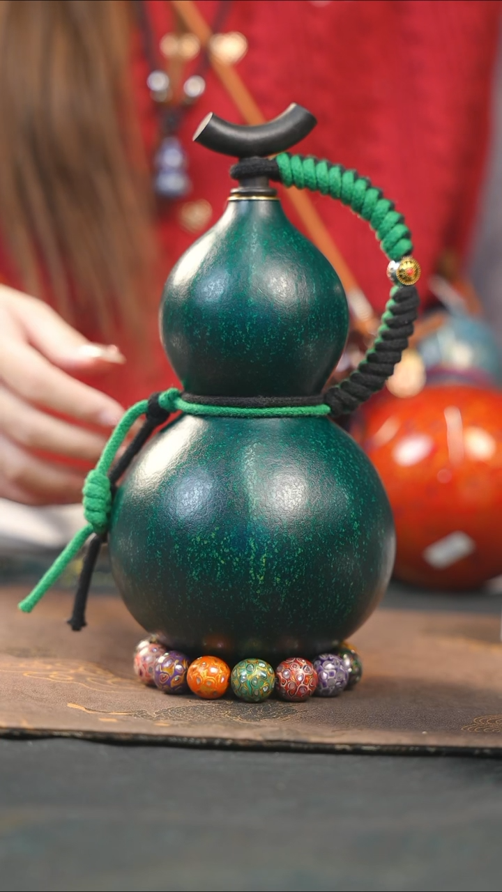 【闪购商品】WF176大漆酒葫芦不包手串及旋转底座