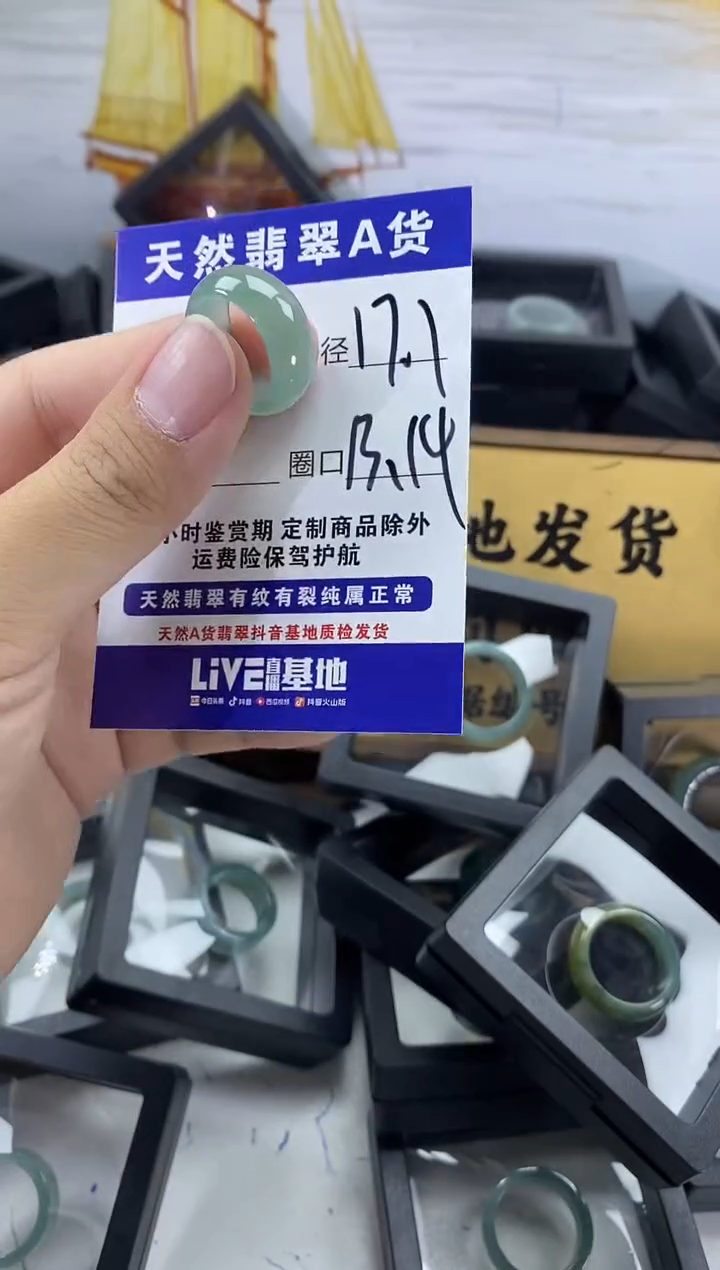 未镶嵌戒圈翡翠464