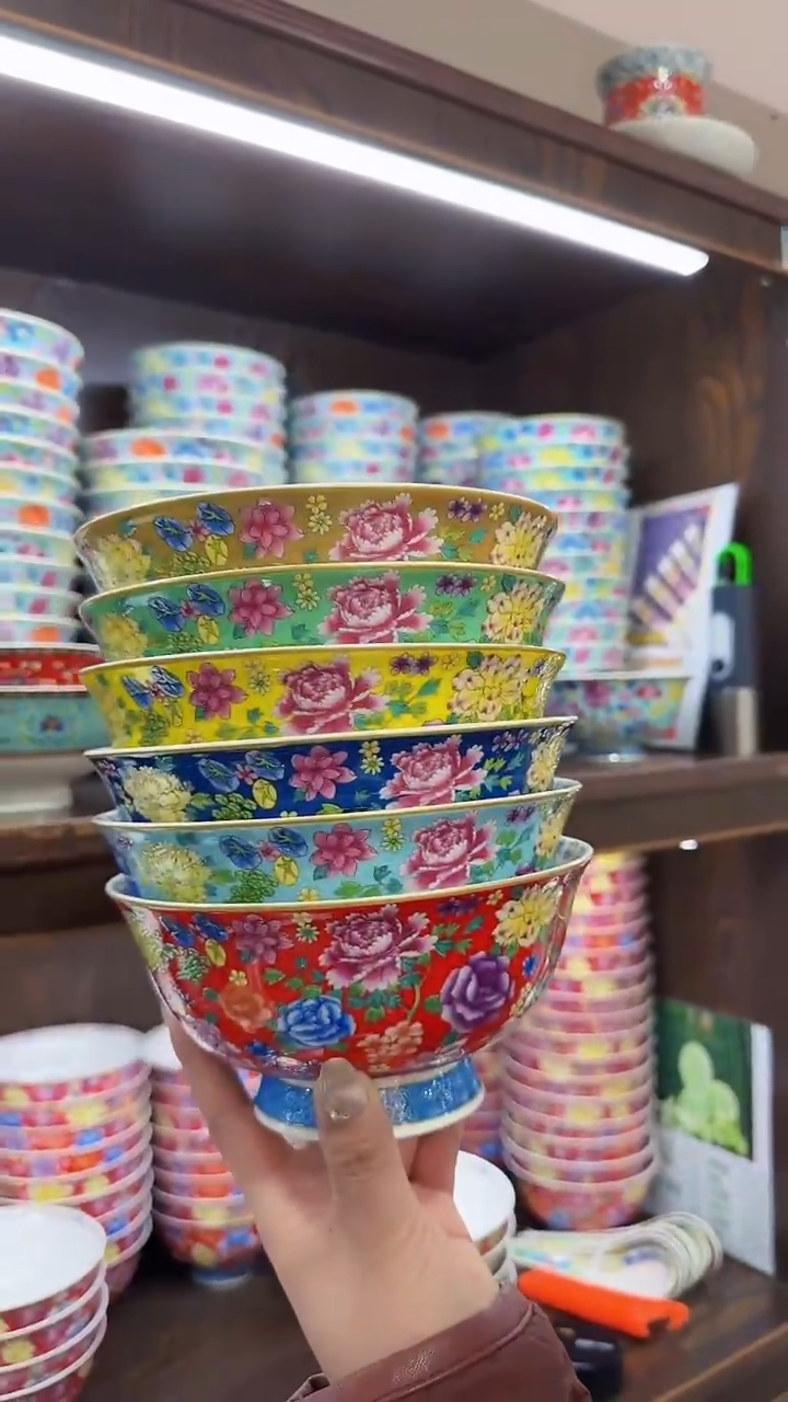 【闪购商品】瓷片6英寸面碗6个景德镇陶瓷