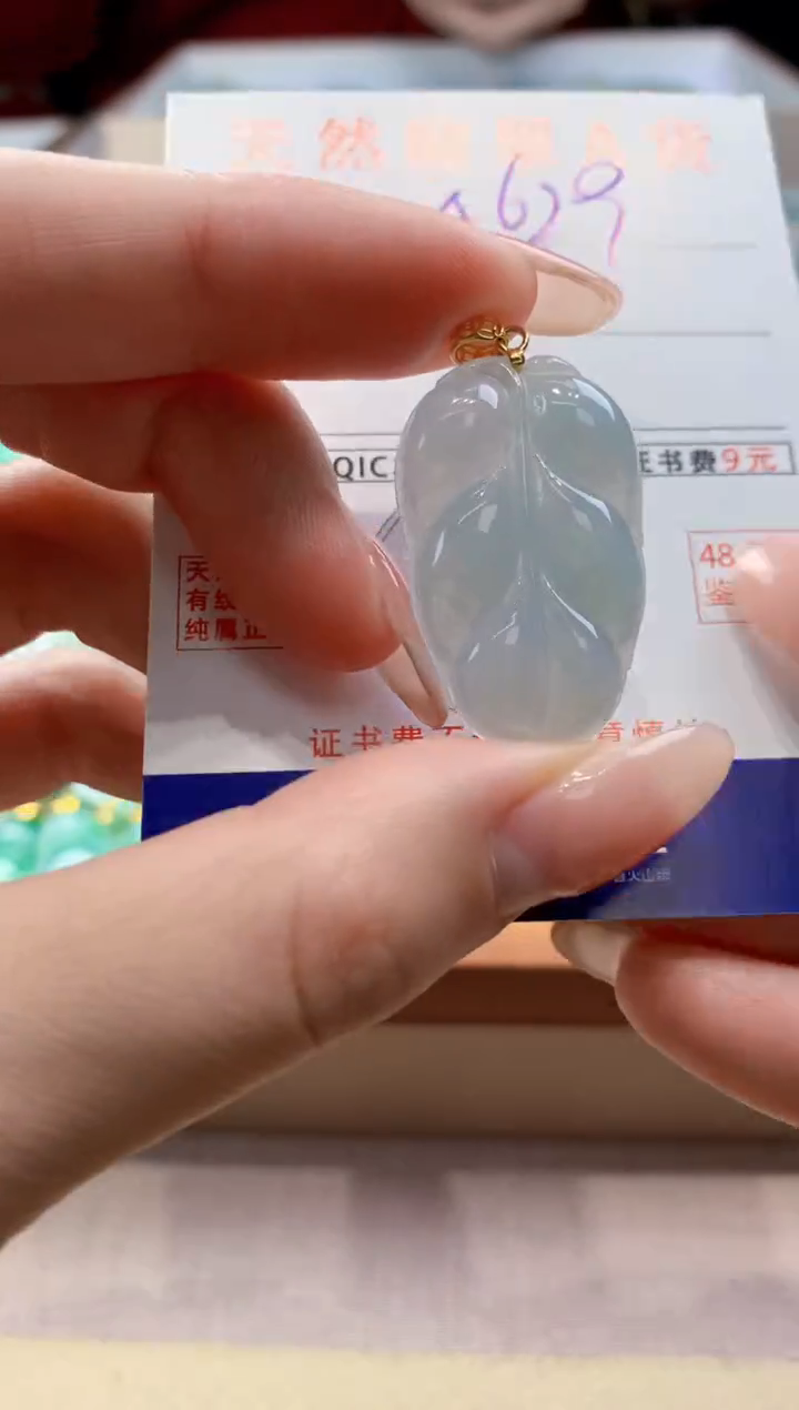 颈饰未镶嵌翡翠天然翡翠挂件  