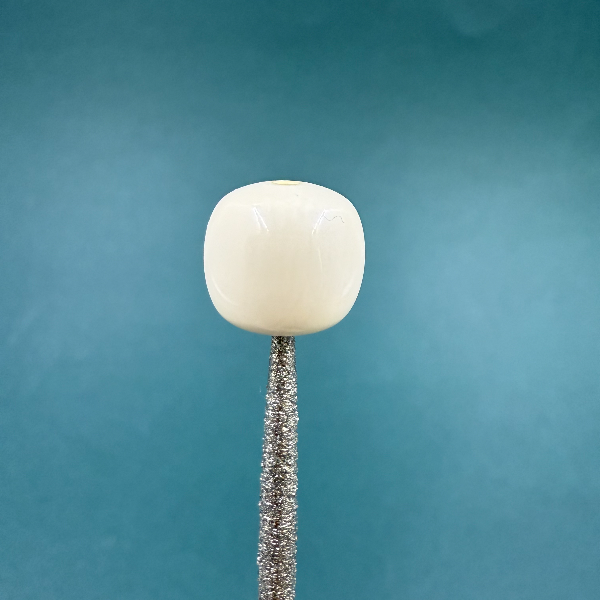 D1639天然猛犸牙 11x10单珠配饰（瑕） 支持鉴定假一罚四