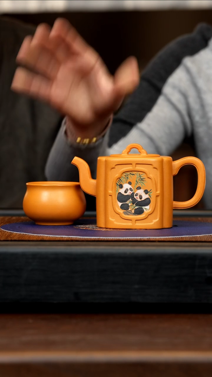 【闪购商品】紫砂茶壶SJK 橘黄砂 玉如意 251cc