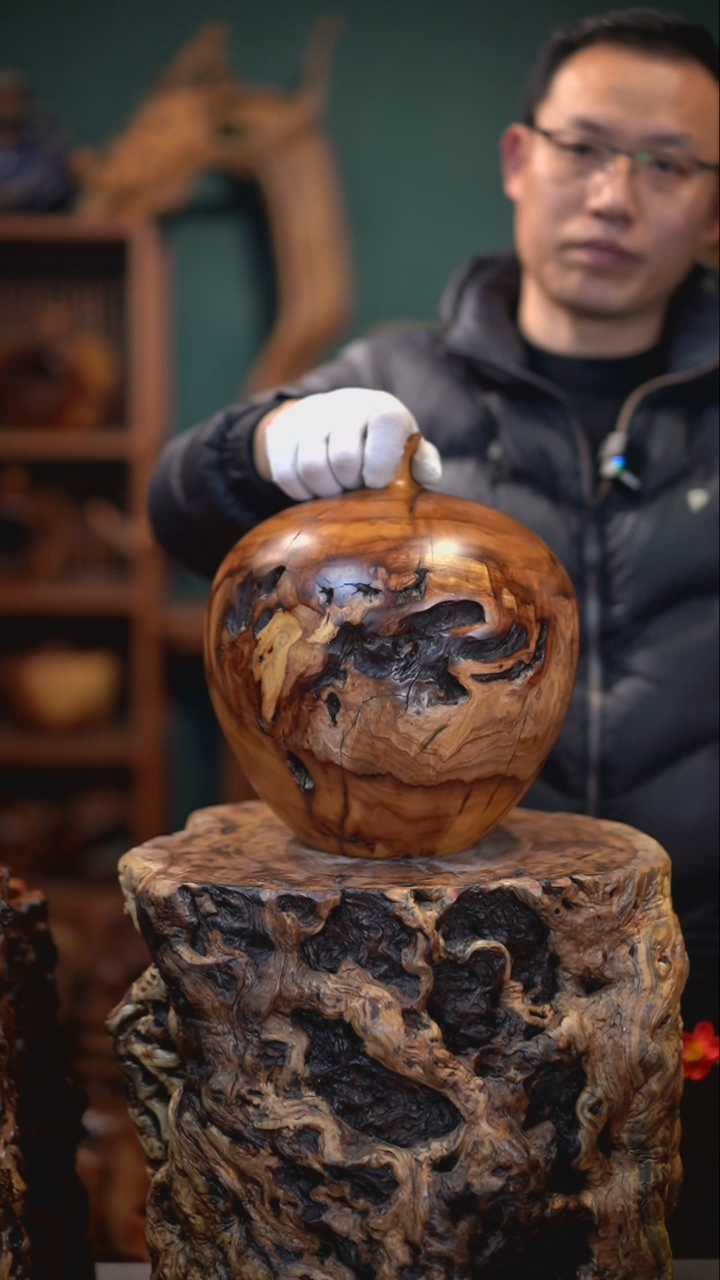 【闪购商品】枣木雷击枣木大石榴*2