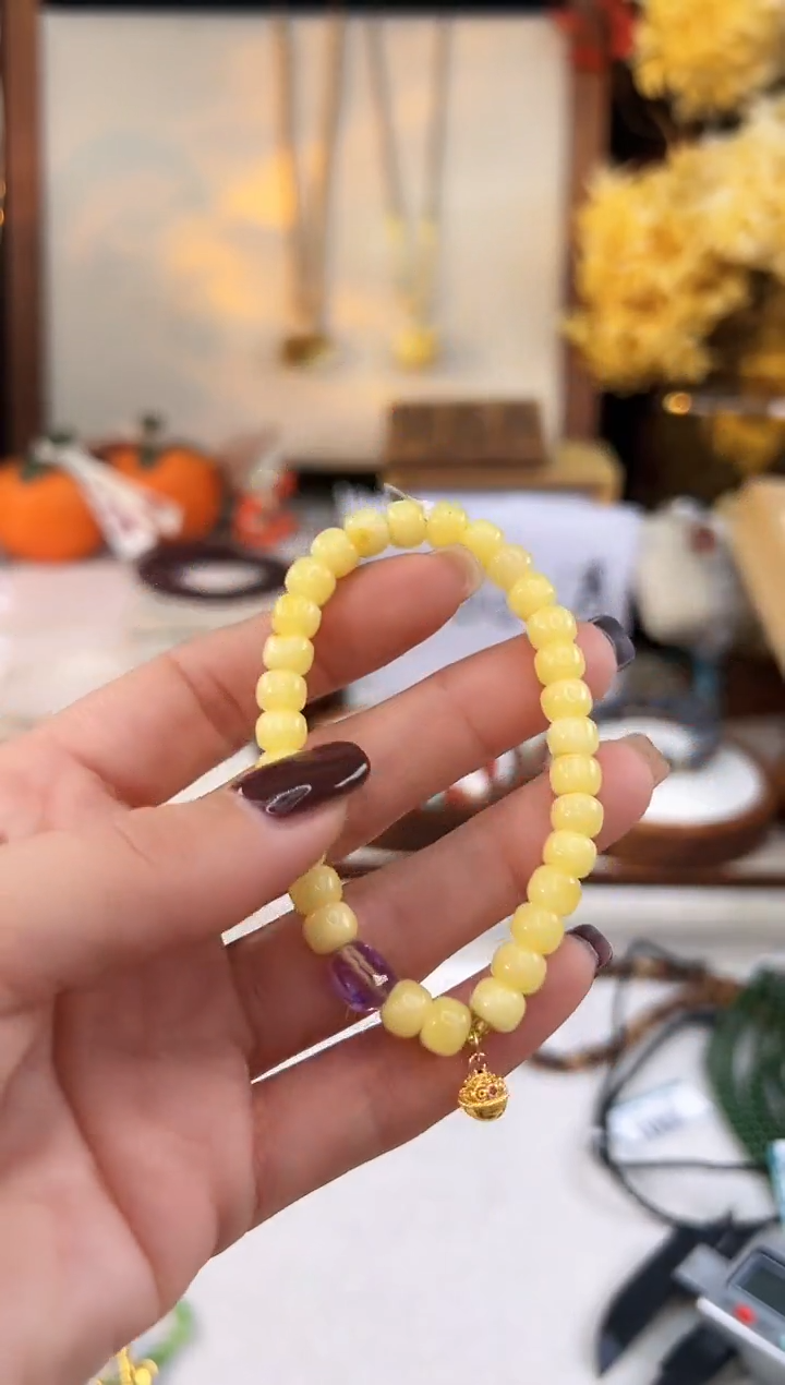 【闪购商品】琥珀手饰18K金镶嵌@@C957J015007