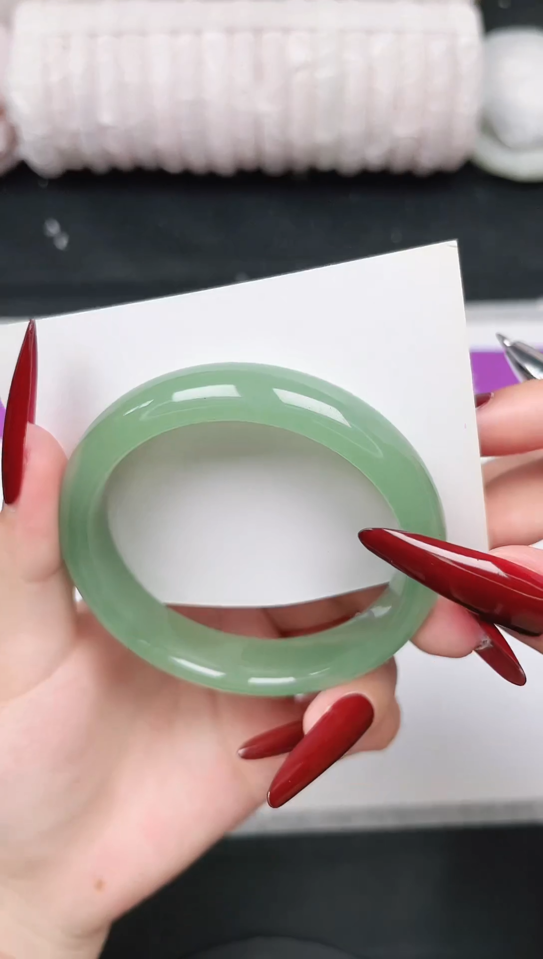 未镶嵌手镯石英质玉38-59