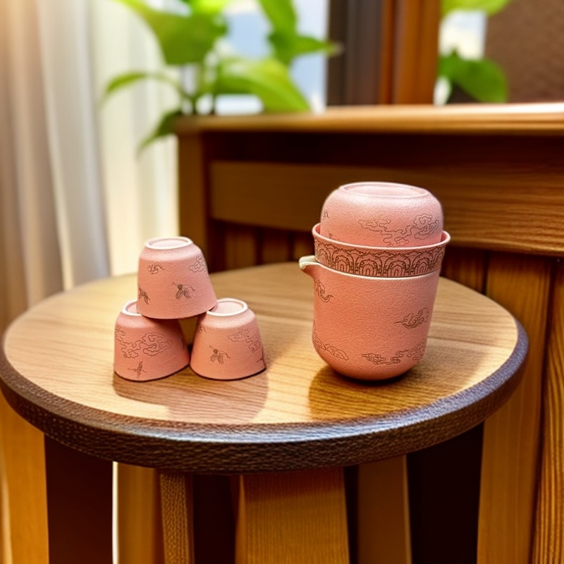 高端茶具粉嫦娥奔月旅行套@@500